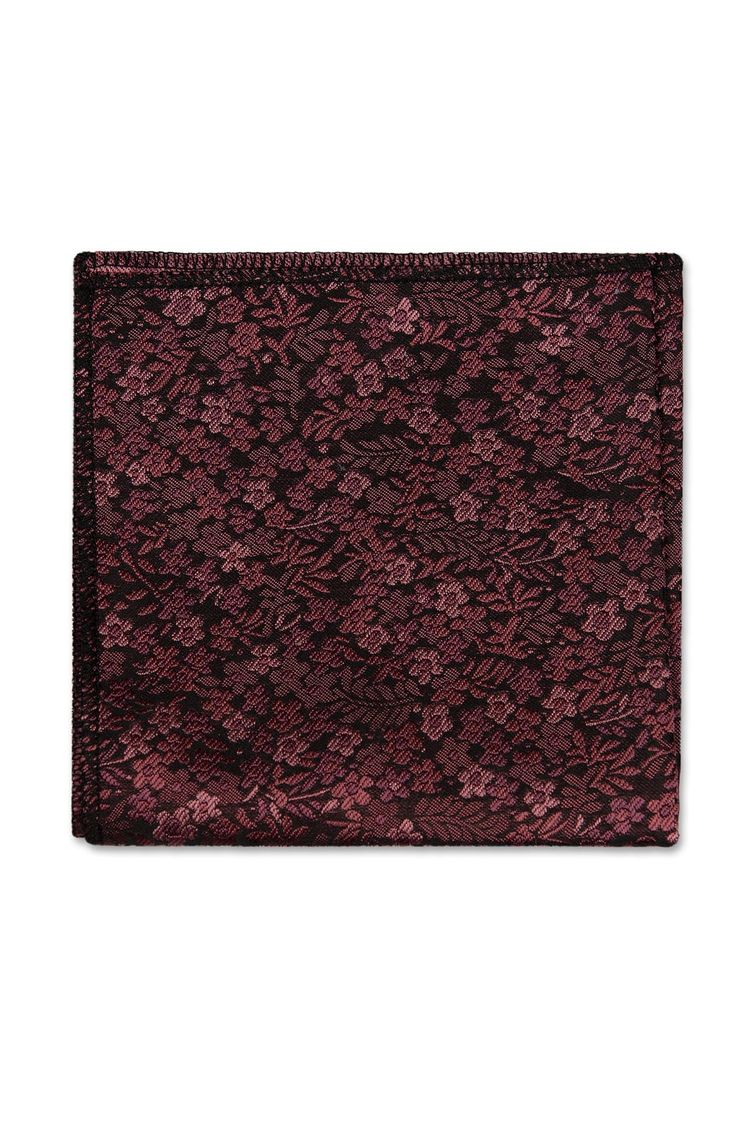 Rosewood Floral Pocket Square
