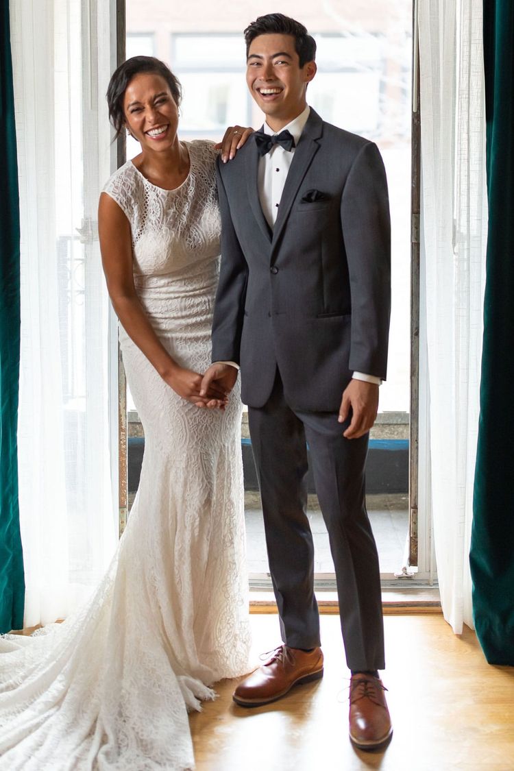 Wedding Suit Steel Grey Michael Kors Sterling with matching Fullback Vest